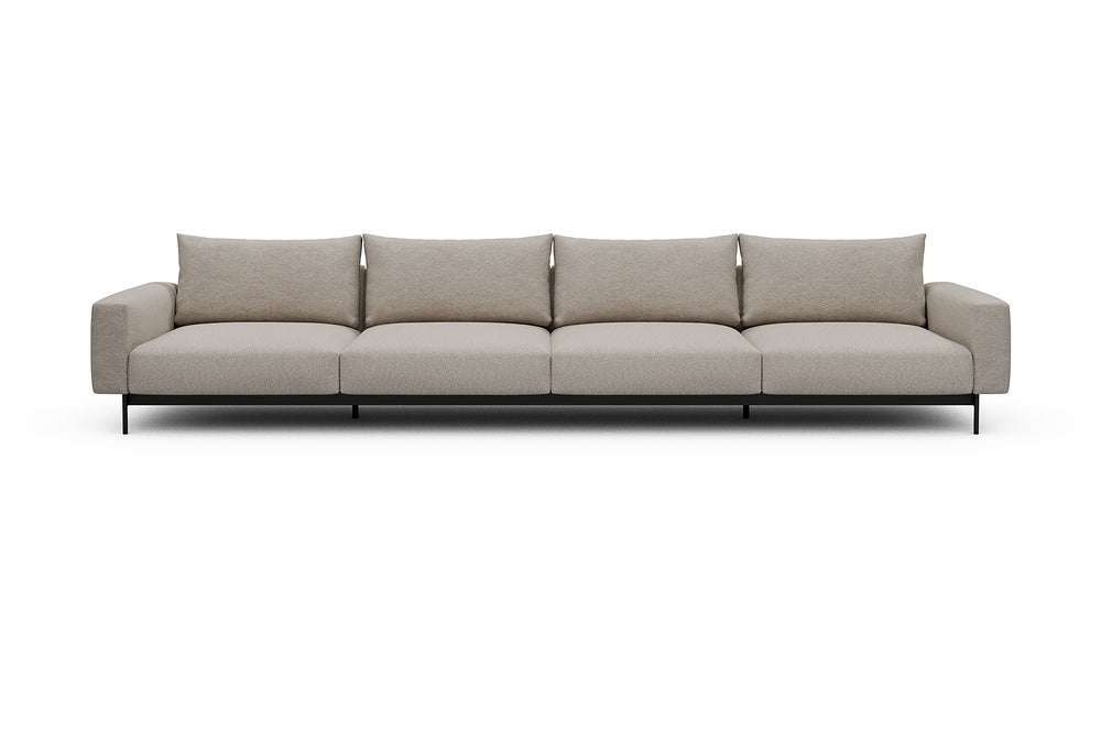 Arthon Modular Sofa - C4 - 395 x 100 cm - 4 Seater - 816 Aivi Lace Beige