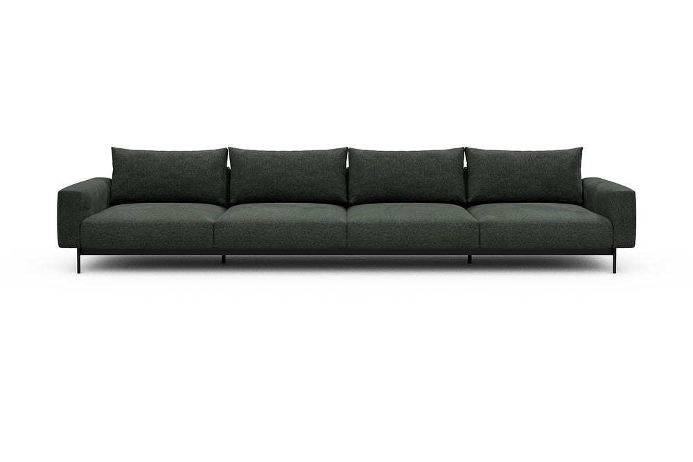 Arthon Modular Sofa - C4 - 395 x 100 cm - 4 Seater - 818 Aivi Pine Green