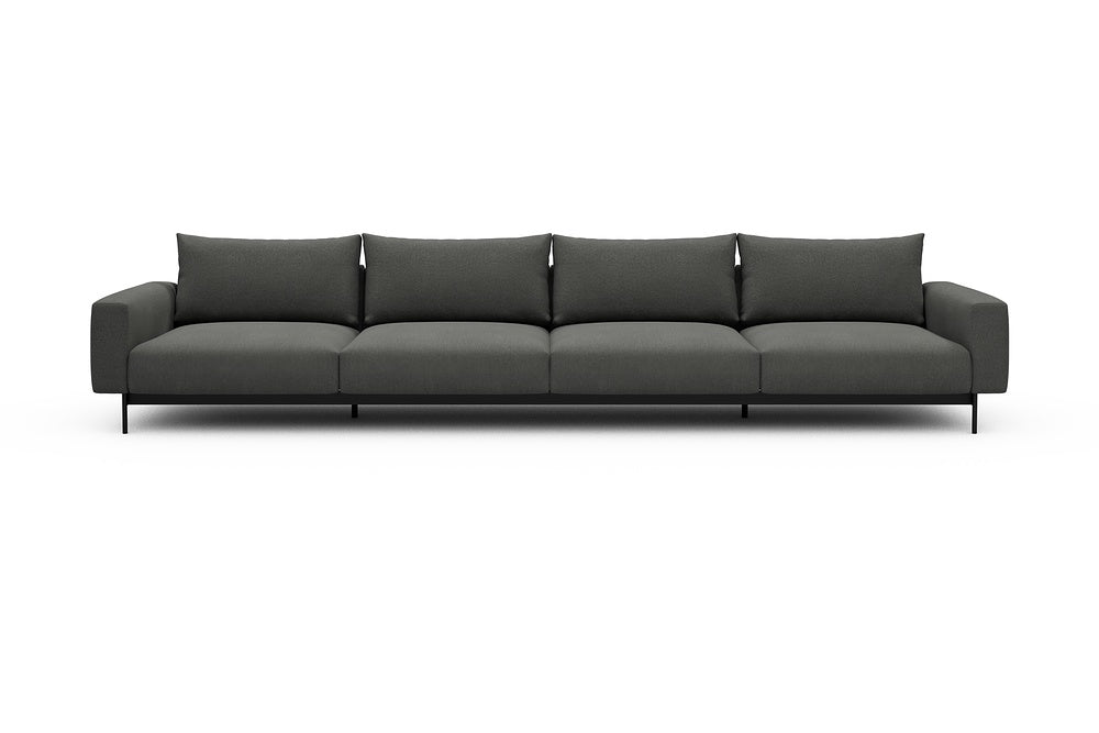 Arthon Modular Sofa - C4 - 395 x 100 cm - 4 Seater - 852 Mahoga Seal Grey