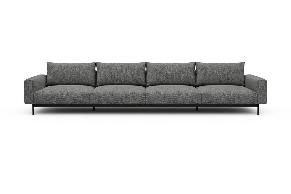 Arthon Modular Sofa - C4 - 395 x 100 cm - 4 Seater - 868 Vanora Warm Grey