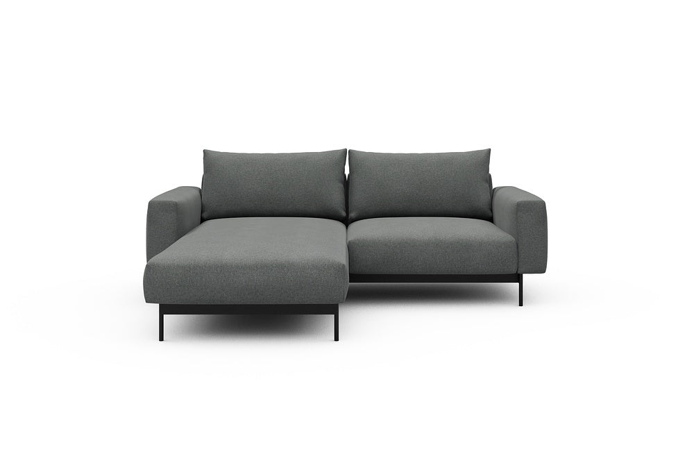 Arthon Modular Sofa - D1M - 215 x 185 cm - Chaise + 1 Seater - 440 Satya Steel Grey