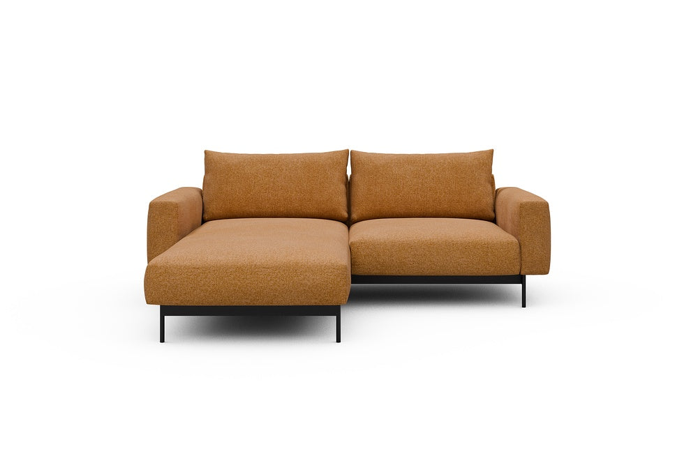 Arthon Modular Sofa - D1M - 215 x 185 cm - Chaise + 1 Seater - 497 Casone Warm Yellow