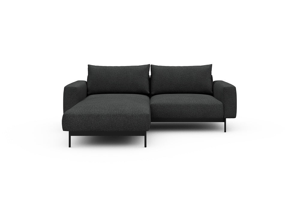 Arthon Modular Sofa - D1M - 215 x 185 cm - Chaise + 1 Seater - 529 Bouclé Charcoal
