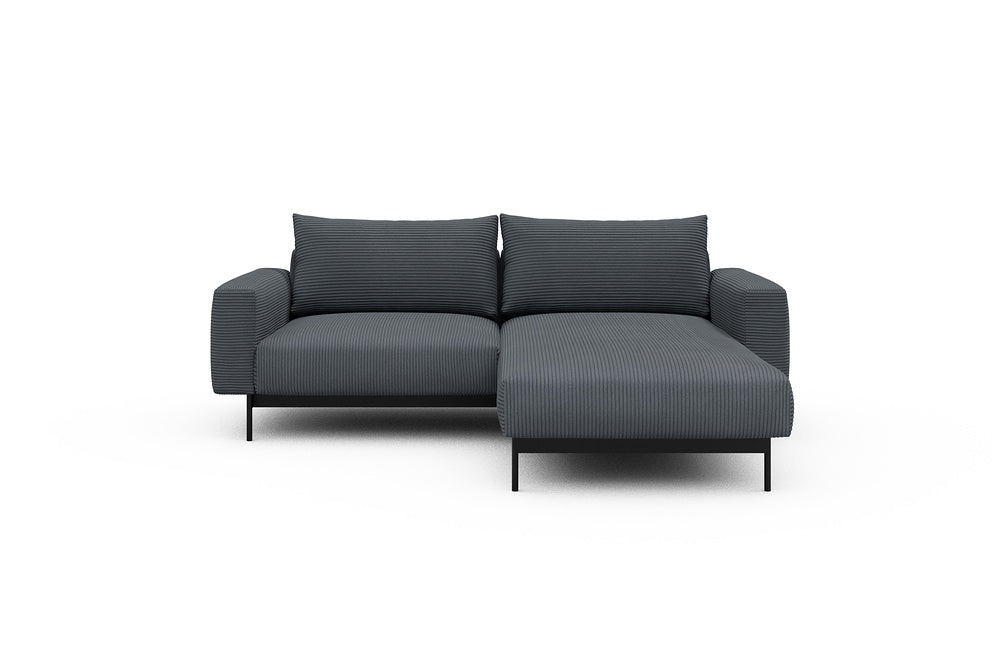 Arthon Modular Sofa - D1 - 215 x 185 cm - 1 Seater + Chaise - 592 Corduroy Silvermist