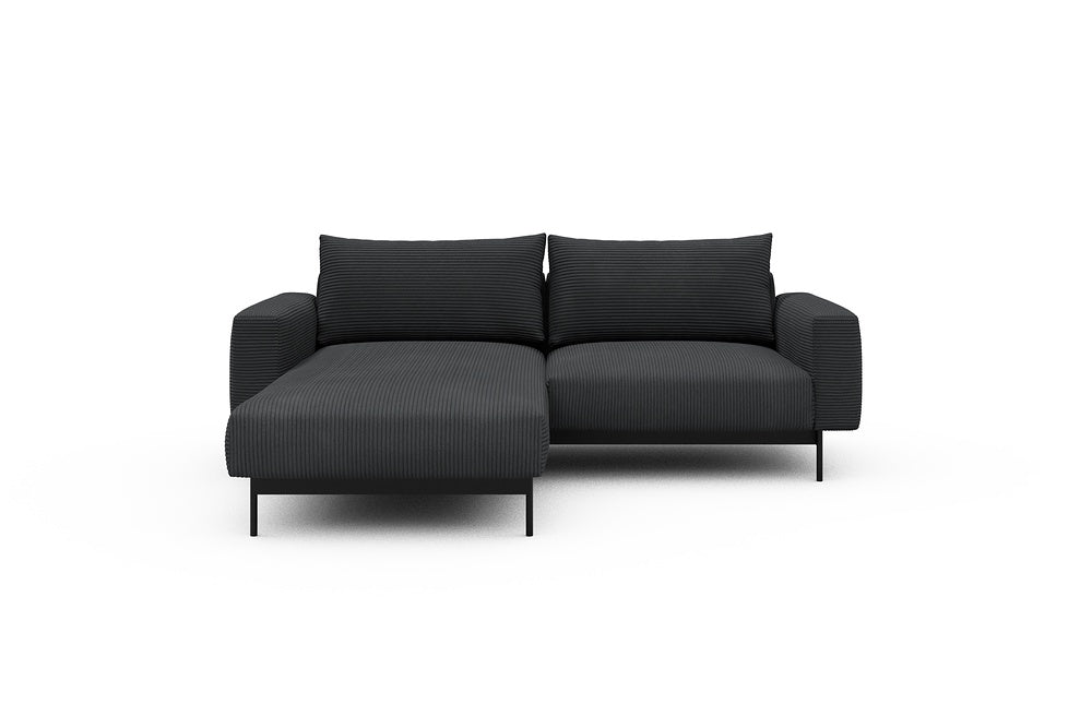 Arthon Modular Sofa - D1M - 215 x 185 cm - Chaise + 1 Seater - 593 Corduroy Graphite