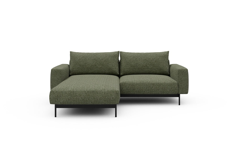Arthon Modular Sofa - D1M - 215 x 185 cm - Chaise + 1 Seater - 775 Carreno Vivid Green