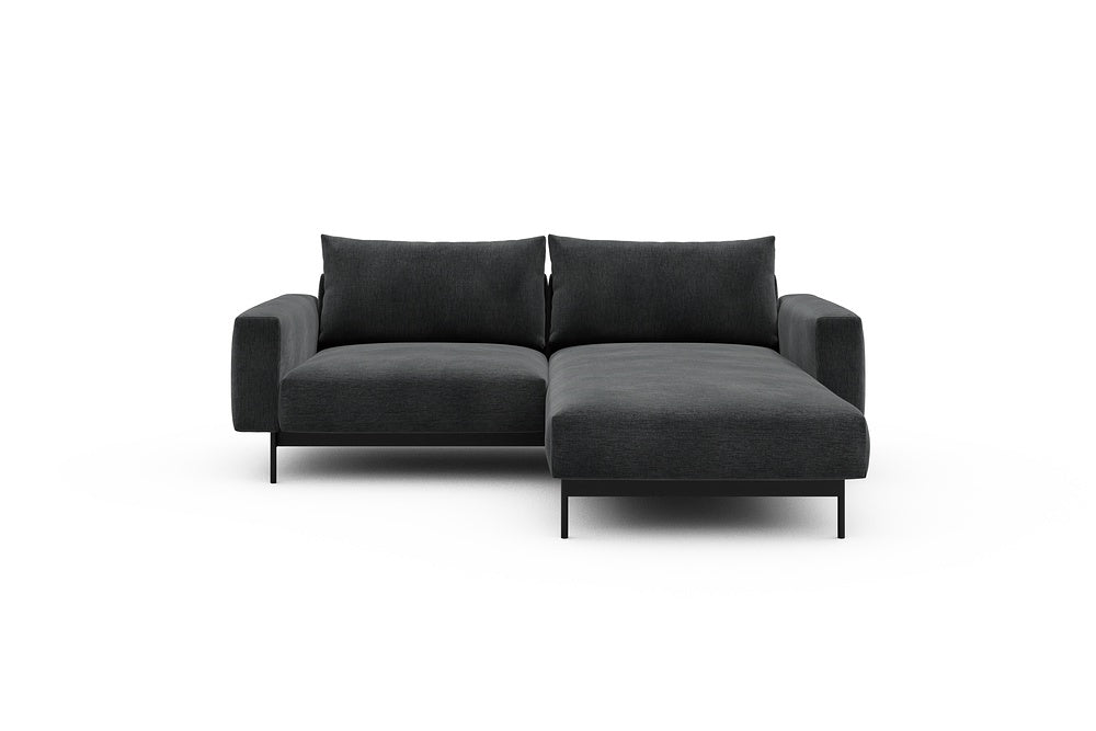 Arthon Modular Sofa - D1 - 215 x 185 cm - 1 Seater + Chaise - 811 Smooth Deep Warm Grey