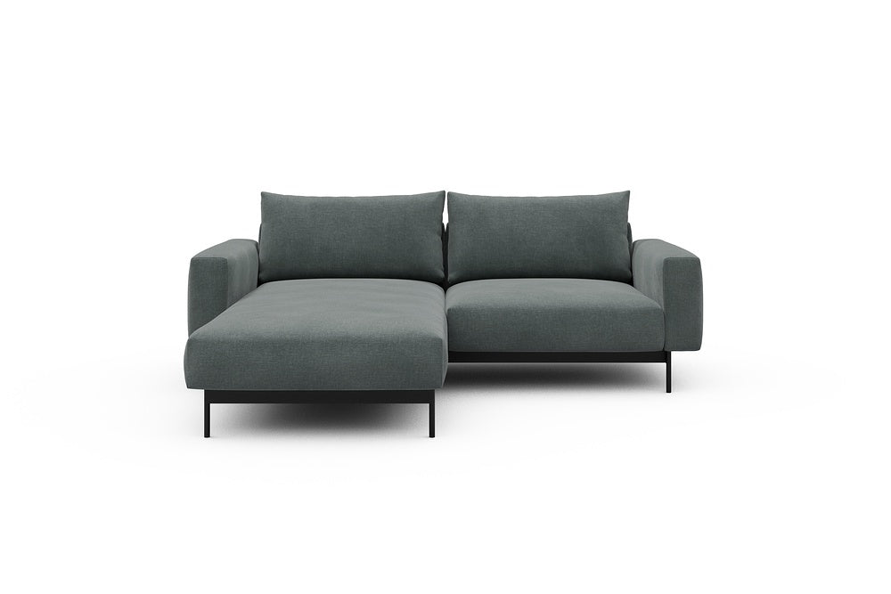 Arthon Modular Sofa - D1M - 215 x 185 cm - Chaise + 1 Seater - 812 Smooth Smooth Silver Grey