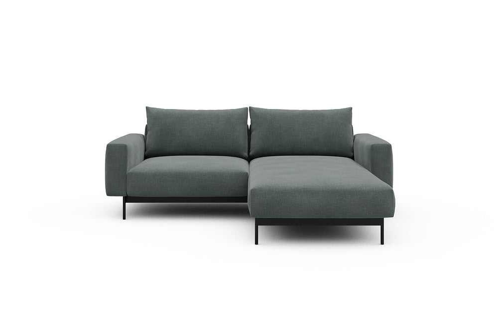 Arthon Modular Sofa - D1 - 215 x 185 cm - 1 Seater + Chaise - 812 Smooth Smooth Silver Grey