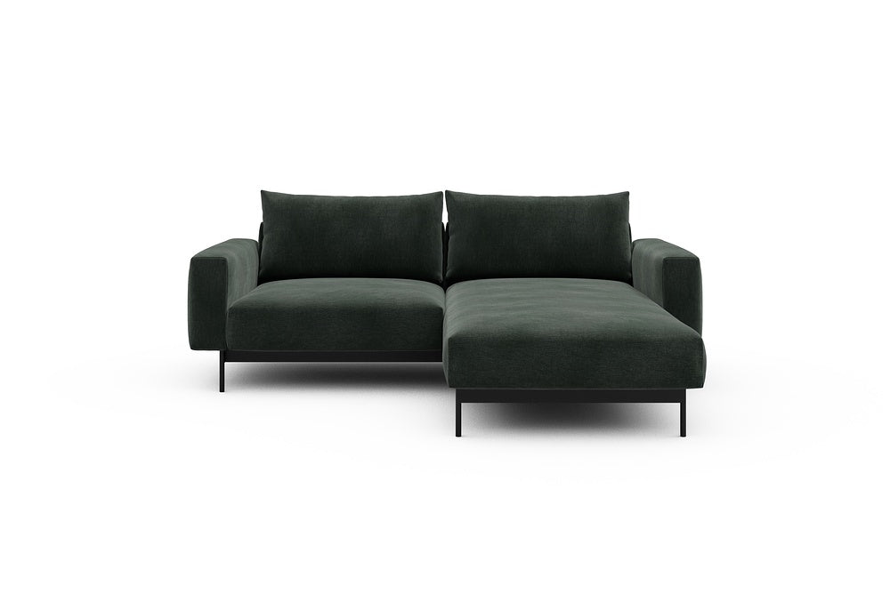 Arthon Modular Sofa - D1 - 215 x 185 cm - 1 Seater + Chaise - 814 Smooth Laural Green