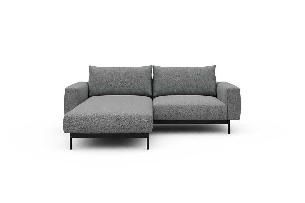 Arthon Modular Sofa - D1M - 215 x 185 cm - Chaise + 1 Seater - 819 Aivi Gravel Grey