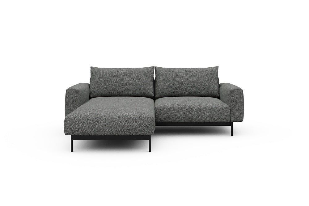 Arthon Modular Sofa - D1M - 215 x 185 cm - Chaise + 1 Seater - 868 Vanora Warm Grey