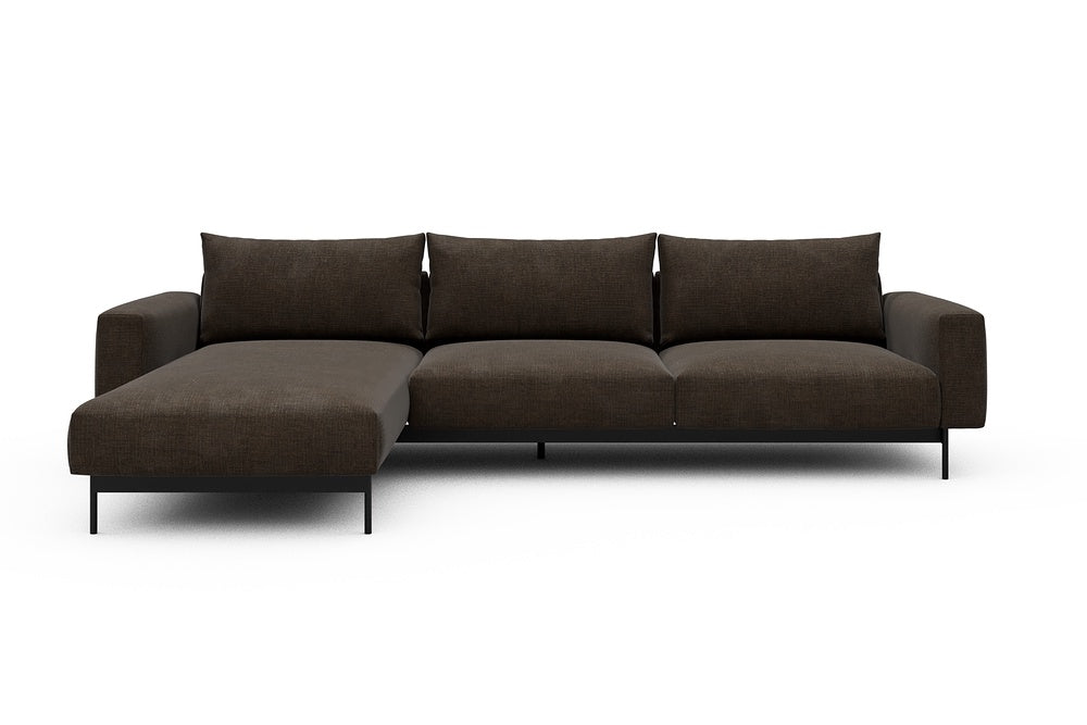 Arthon Modular Sofa - D2M - 305 x 185 cm - Chaise + 2 Seater - 411 Esina Cedar Brown
