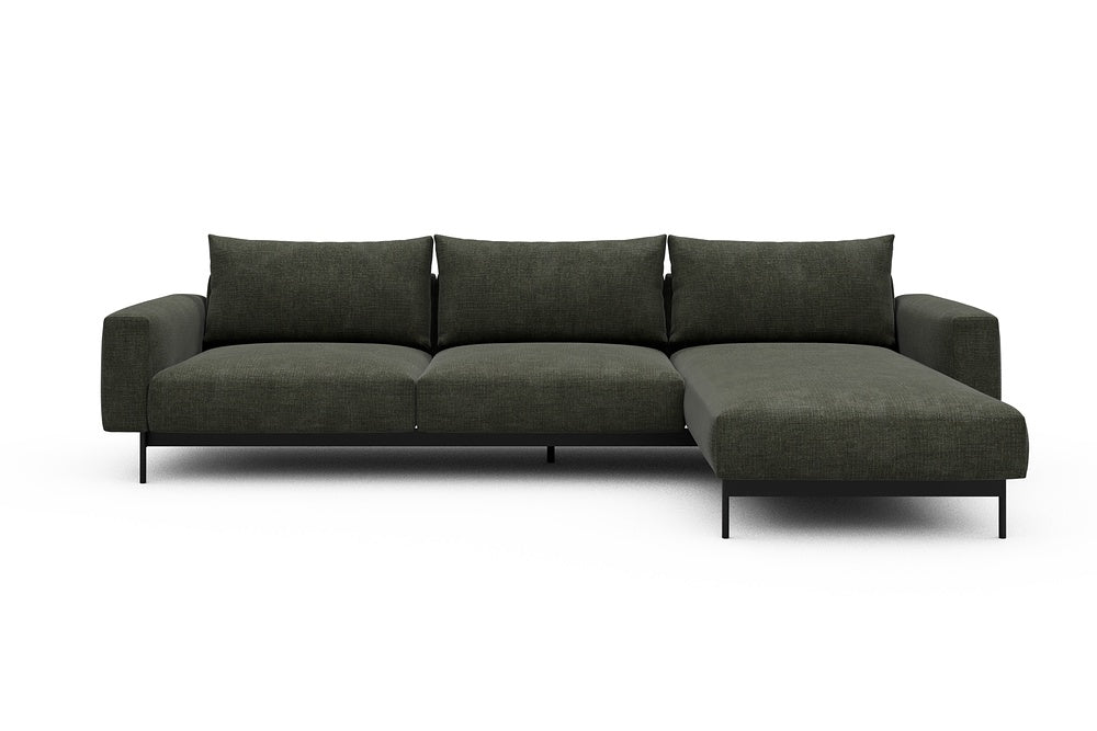 Arthon Modular Sofa - D2 - 305 x 185 cm - 2 Seater + Chaise - 413 Esina Olive Green