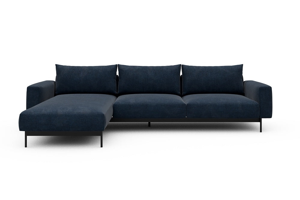 Arthon Modular Sofa - D2M - 305 x 185 cm - Chaise + 2 Seater - 414 Esina Indigo Blue