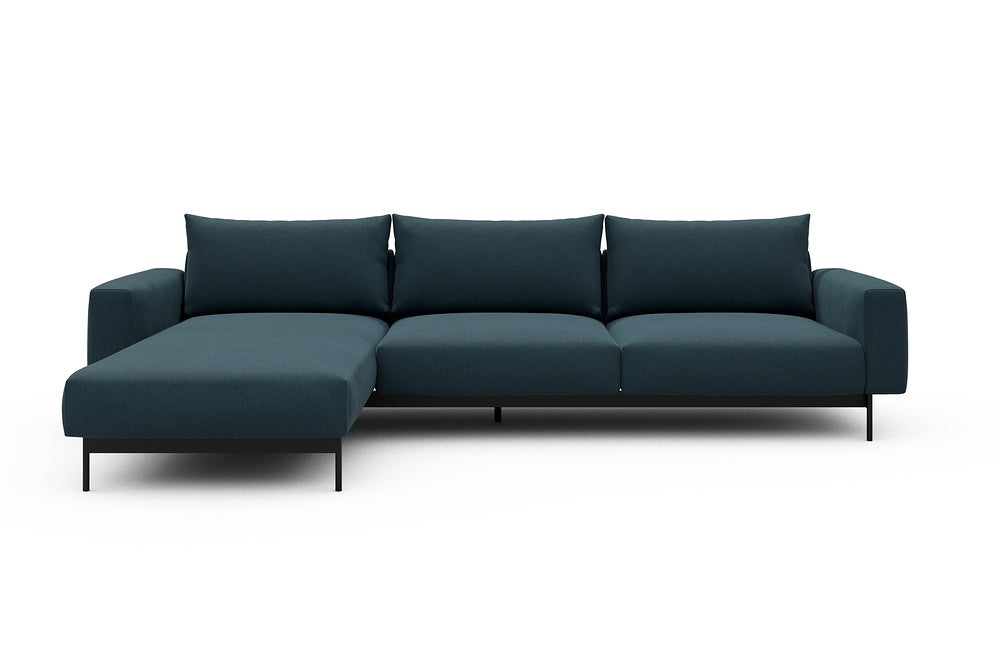 Arthon Modular Sofa - D2M - 305 x 185 cm - Chaise + 2 Seater - 443 Satya Deep Blue