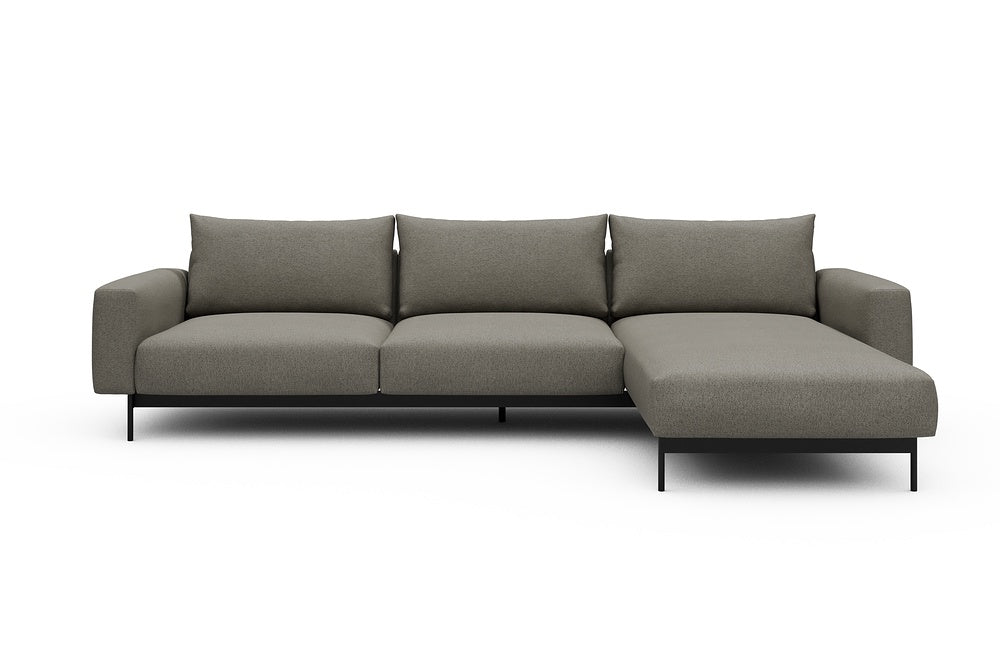Arthon Modular Sofa - D2 - 305 x 185 cm - 2 Seater + Chaise - 486 Denari Warm Grey
