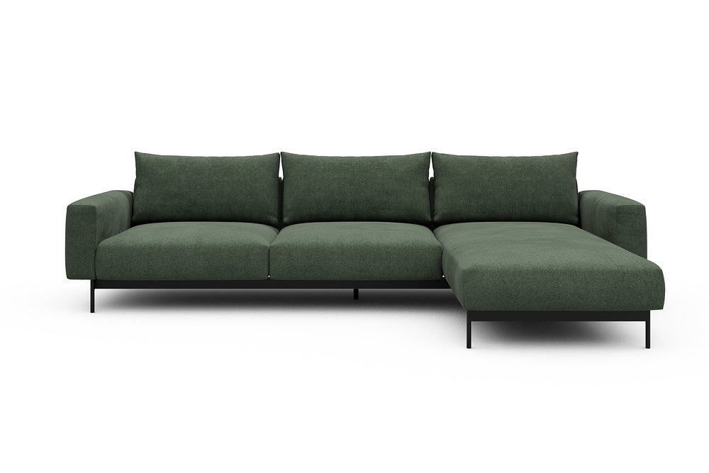 Arthon Modular Sofa - D2 - 305 x 185 cm - 2 Seater + Chaise - 498 Casone Forest Green