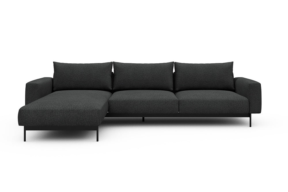 Arthon Modular Sofa - D2M - 305 x 185 cm - Chaise + 2 Seater - 529 Bouclé Charcoal