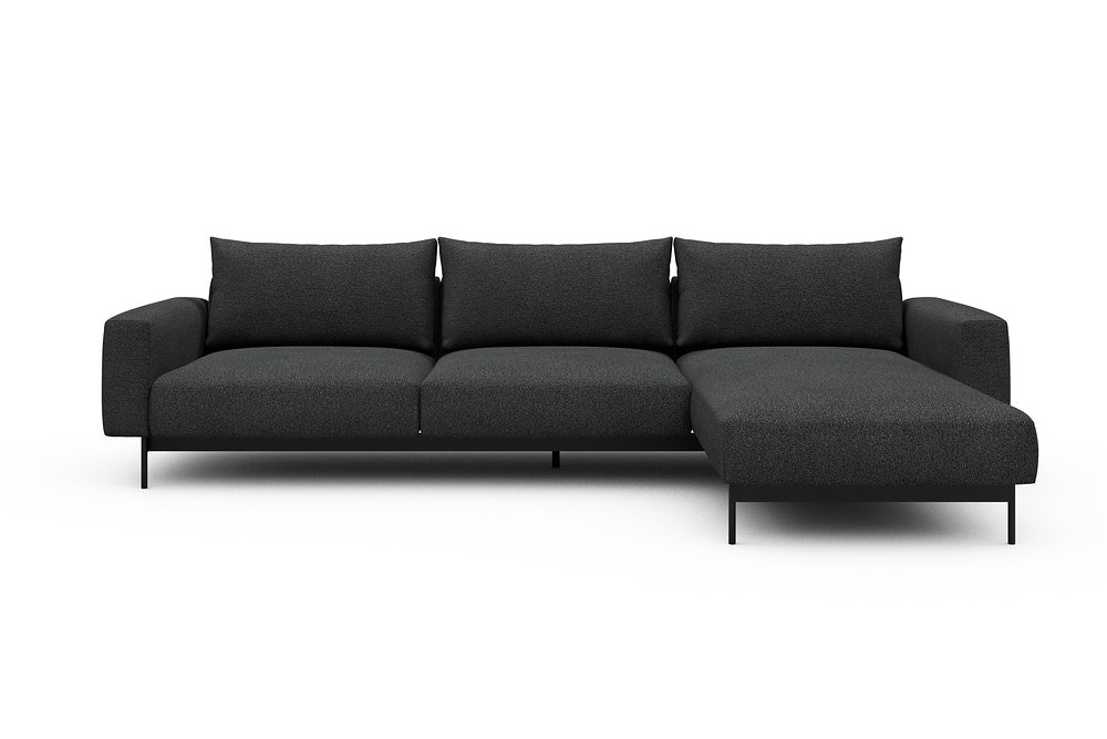 Arthon Modular Sofa - D2 - 305 x 185 cm - 2 Seater + Chaise - 529 Bouclé Charcoal