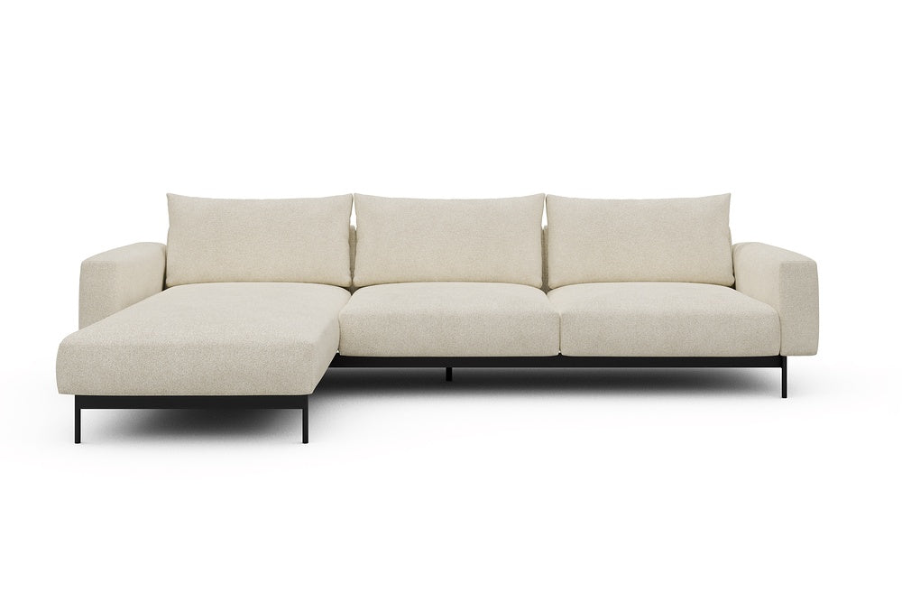 Arthon Modular Sofa - D2M - 305 x 185 cm - Chaise + 2 Seater - 531 Bouclé Off White