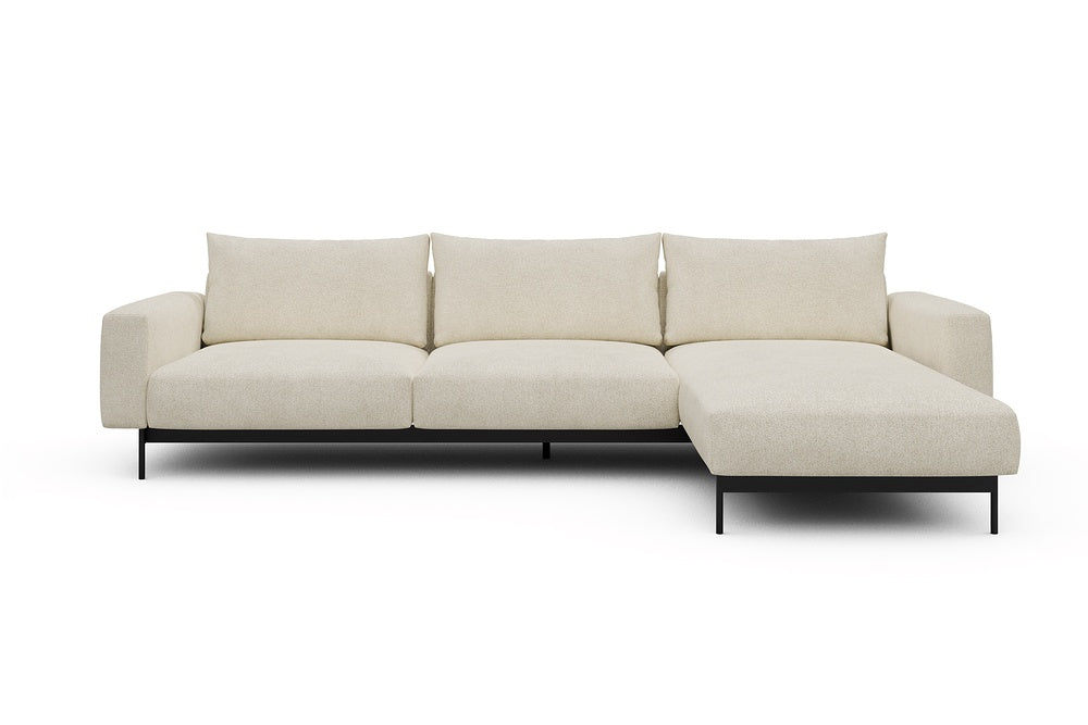Arthon Modular Sofa - D2 - 305 x 185 cm - 2 Seater + Chaise - 531 Bouclé Off White