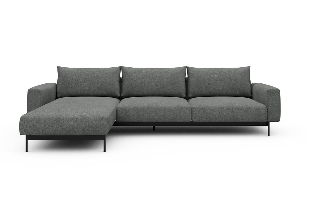 Arthon Modular Sofa - D2M - 305 x 185 cm - Chaise + 2 Seater - 533 Bouclé Ash Grey