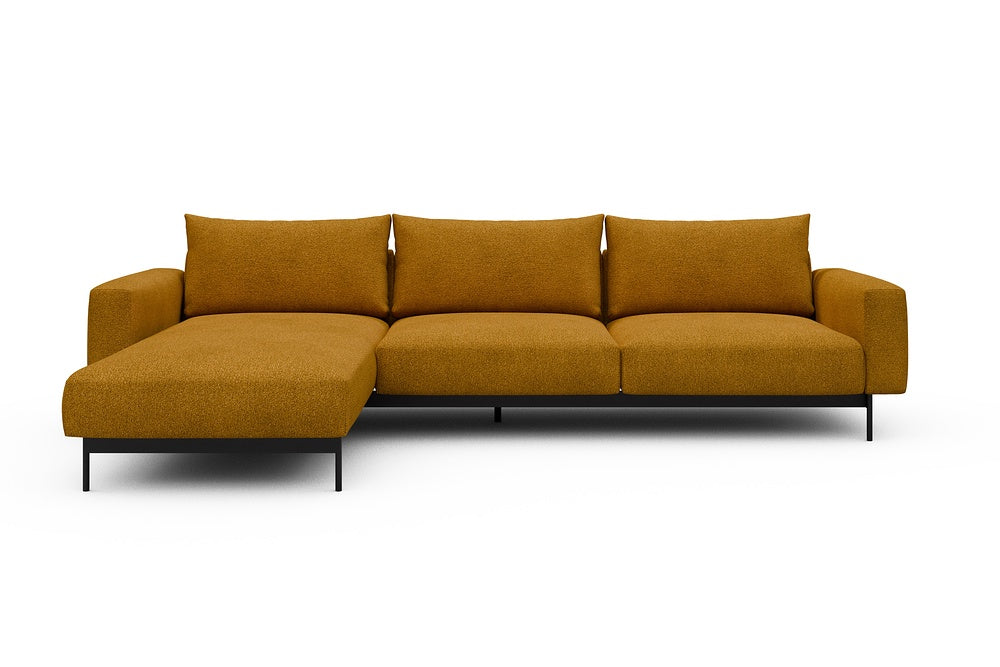 Arthon Modular Sofa - D2M - 305 x 185 cm - Chaise + 2 Seater - 536 Bouclé Ochre