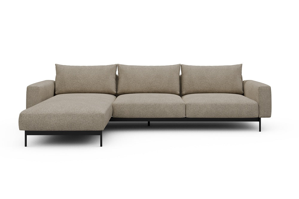 Arthon Modular Sofa - D2M - 305 x 185 cm - Chaise + 2 Seater - 539 Bouclé Beige
