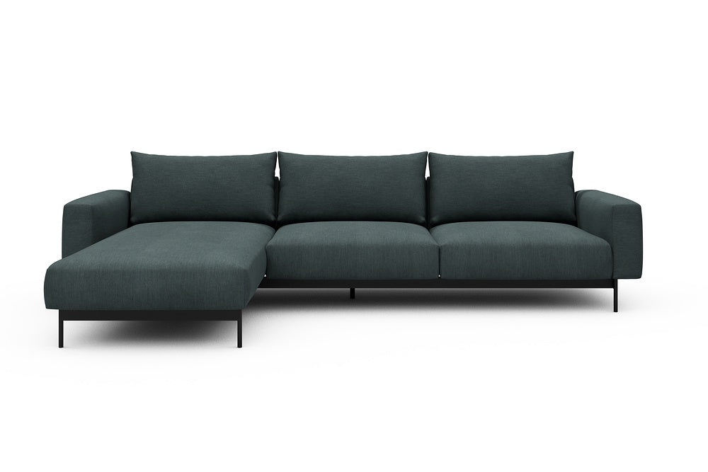 Arthon Modular Sofa - D2M - 305 x 185 cm - Chaise + 2 Seater - 573 Vivus Dusty Blue