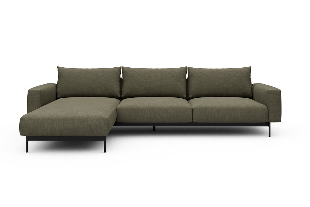Arthon Modular Sofa - D2M - 305 x 185 cm - Chaise + 2 Seater - 575 Vivus Dusty Olive