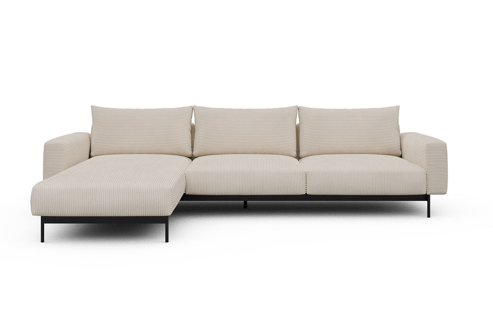 Arthon Modular Sofa - D2M - 305 x 185 cm - Chaise + 2 Seater - 594 Corduroy Ivory