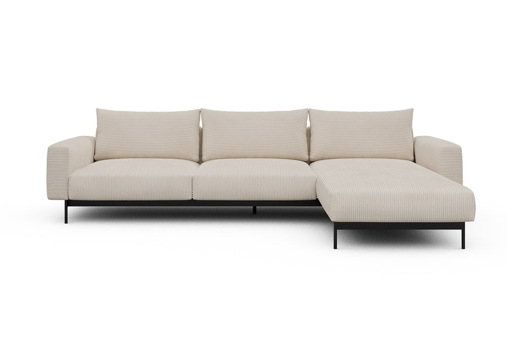 Arthon Modular Sofa - D2 - 305 x 185 cm - 2 Seater + Chaise - 594 Corduroy Ivory
