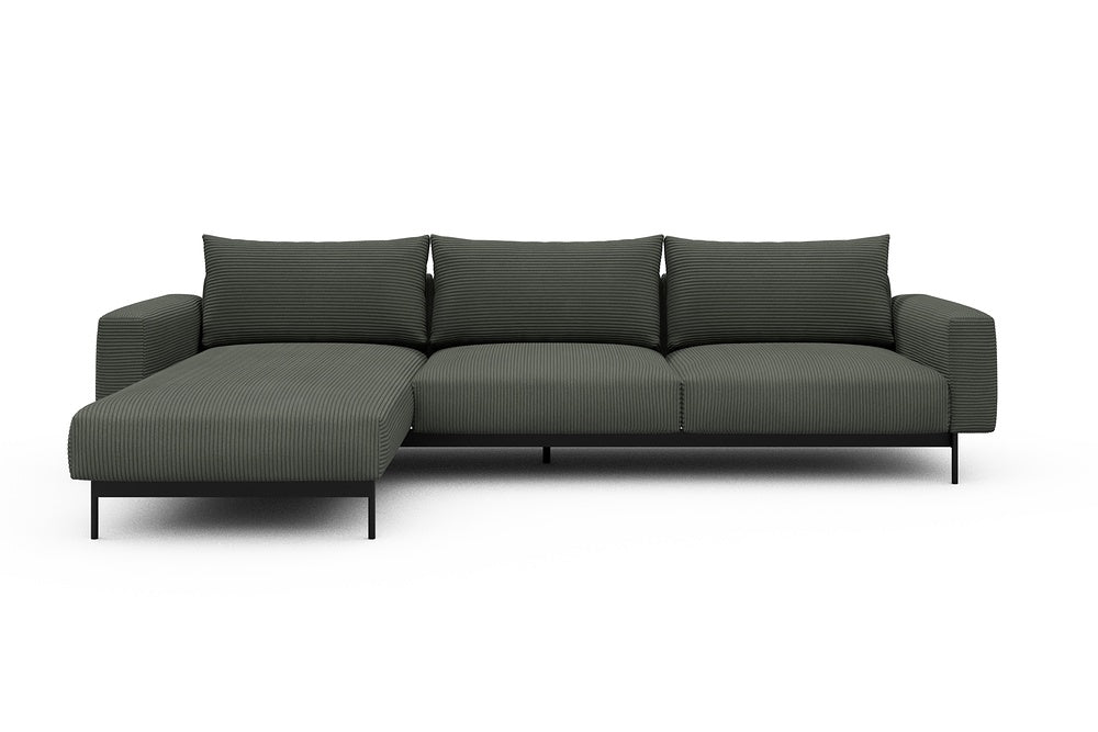 Arthon Modular Sofa - D2M - 305 x 185 cm - Chaise + 2 Seater - 598 Corduroy Sage