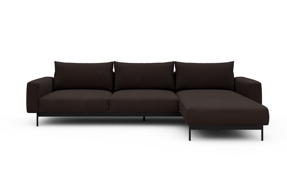 Arthon Modular Sofa - D2 - 305 x 185 cm - 2 Seater + Chaise - 600 Corduroy Cocoa