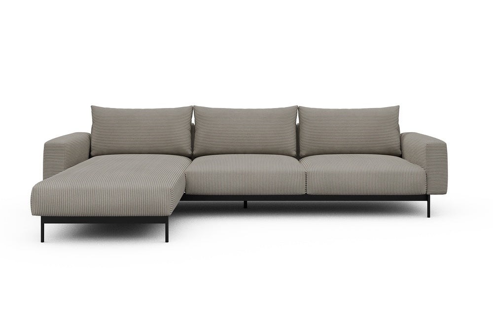 Arthon Modular Sofa - D2M - 305 x 185 cm - Chaise + 2 Seater - 603 Corduroy Beige