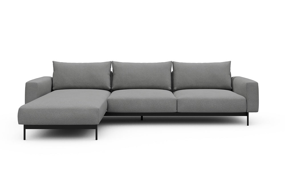 Arthon Modular Sofa - D2M - 305 x 185 cm - Chaise + 2 Seater - 764 Cura Sand Grey