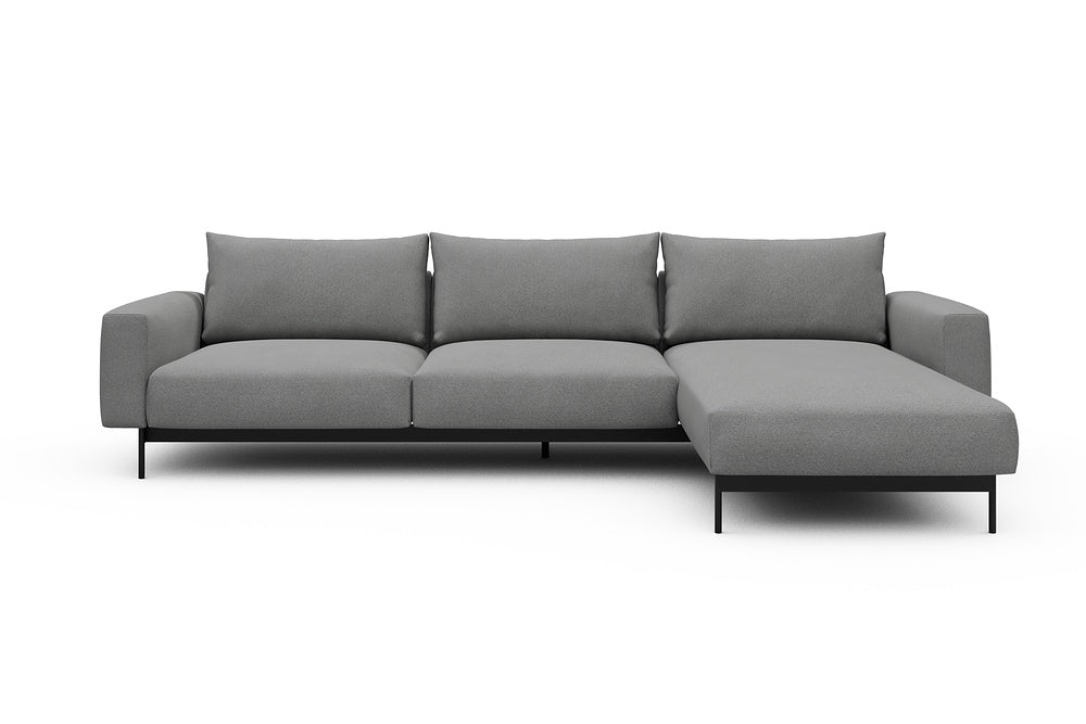 Arthon Modular Sofa - D2 - 305 x 185 cm - 2 Seater + Chaise - 764 Cura Sand Grey