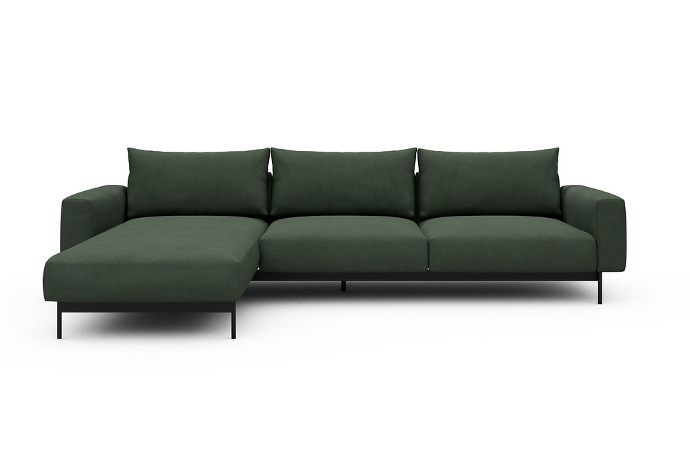 Arthon Modular Sofa - D2M - 305 x 185 cm - Chaise + 2 Seater - 769 Cura Saga Green