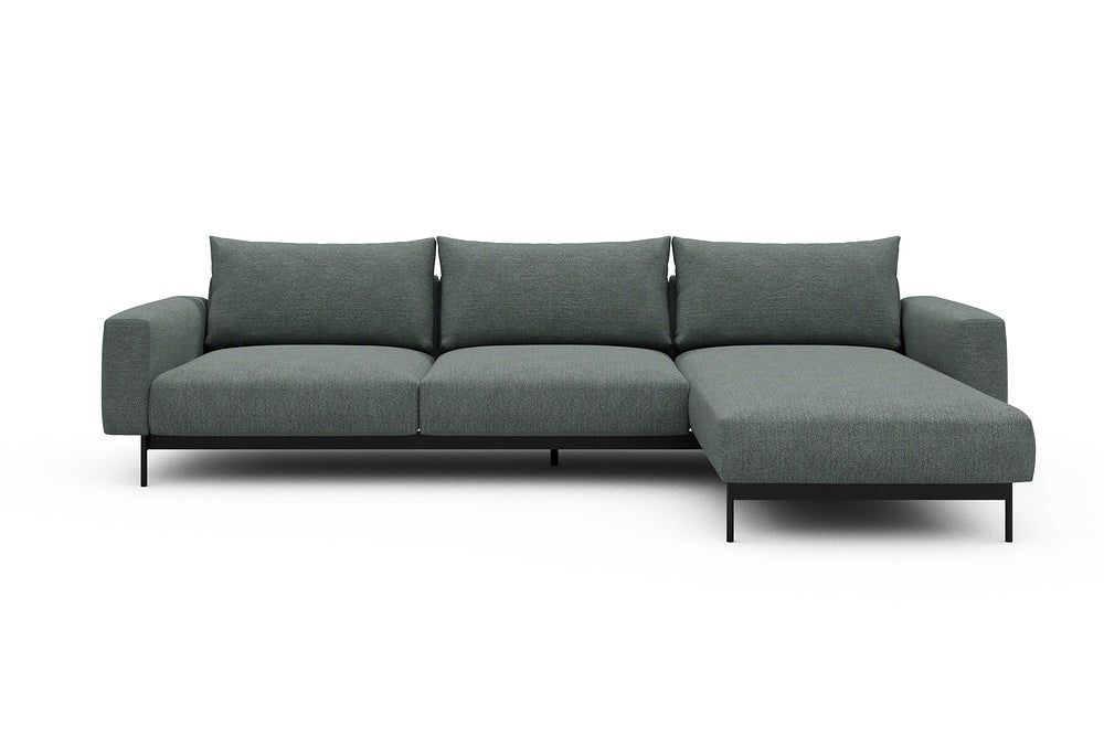 Arthon Modular Sofa - D2 - 305 x 185 cm - 2 Seater + Chaise - 770 Carreno Cielo Blue