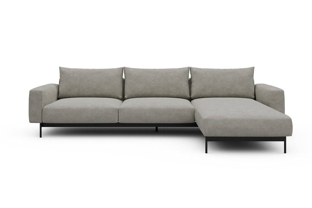 Arthon Modular Sofa - D2 - 305 x 185 cm - 2 Seater + Chaise - 773 Carreno Moon Stone White