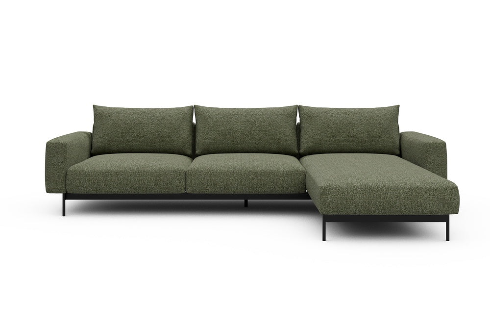 Arthon Modular Sofa - D2 - 305 x 185 cm - 2 Seater + Chaise - 775 Carreno Vivid Green