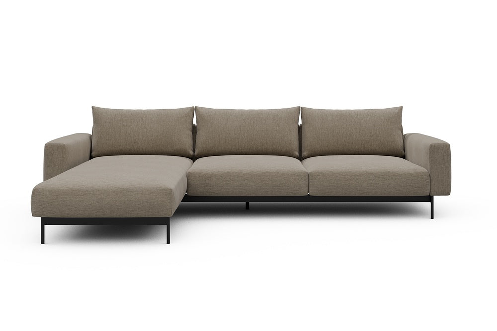 Arthon Modular Sofa - D2M - 305 x 185 cm - Chaise + 2 Seater - 810 Smooth Smooth Beige
