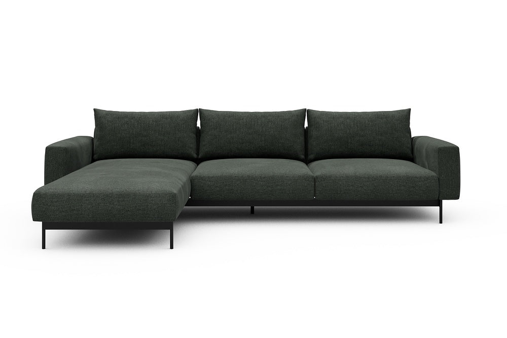 Arthon Modular Sofa - D2M - 305 x 185 cm - Chaise + 2 Seater - 818 Aivi Pine Green