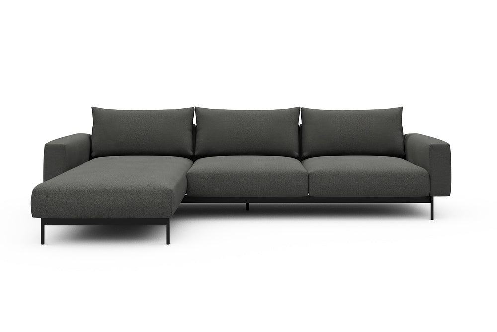 Arthon Modular Sofa - D2M - 305 x 185 cm - Chaise + 2 Seater - 852 Mahoga Seal Grey