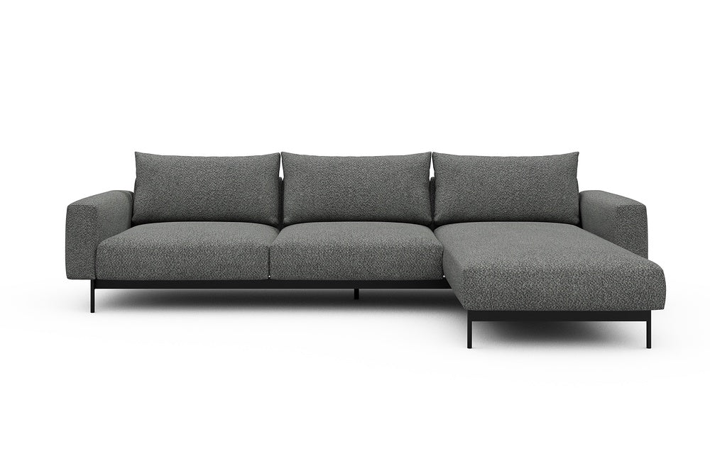 Arthon Modular Sofa - D2 - 305 x 185 cm - 2 Seater + Chaise - 868 Vanora Warm Grey
