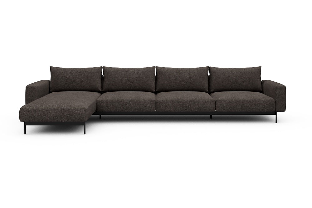 Arthon Modular Sofa - D3M - 395 x 185 cm - Chaise + 3 Seater - 530 Bouclé Taupe