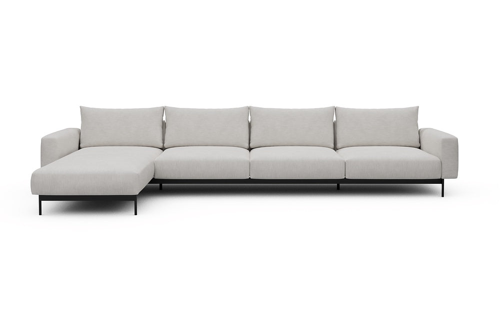 Arthon Modular Sofa - D3M - 395 x 185 cm - Chaise + 3 Seater - 574 Vivus Dusty Off White