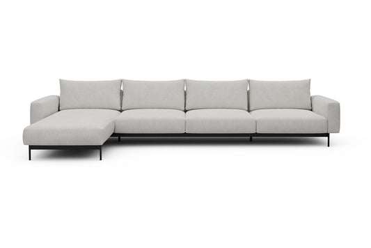 Arthon Modular Sofa - D3M - 395 x 185 cm - Chaise + 3 Seater - 574 Vivus Dusty Off White