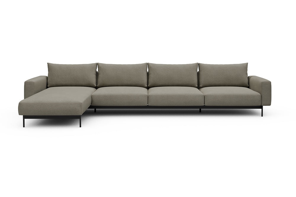 Arthon Modular Sofa - D3M - 395 x 185 cm - Chaise + 3 Seater - 765 Cura Oat